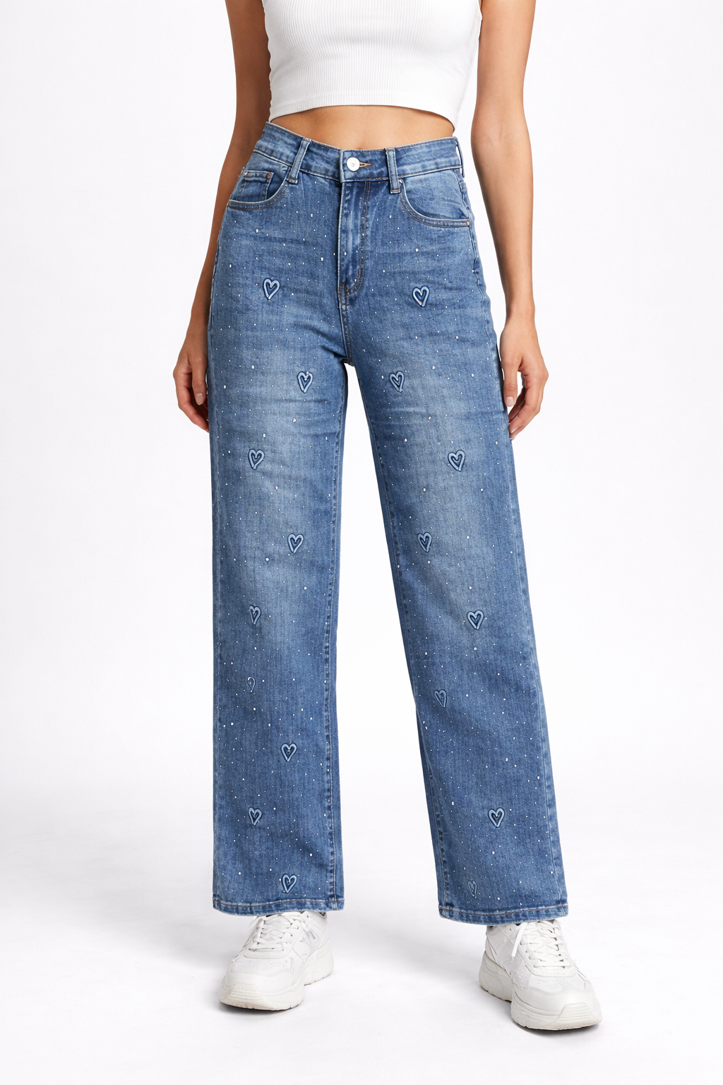 Дънки със сърца